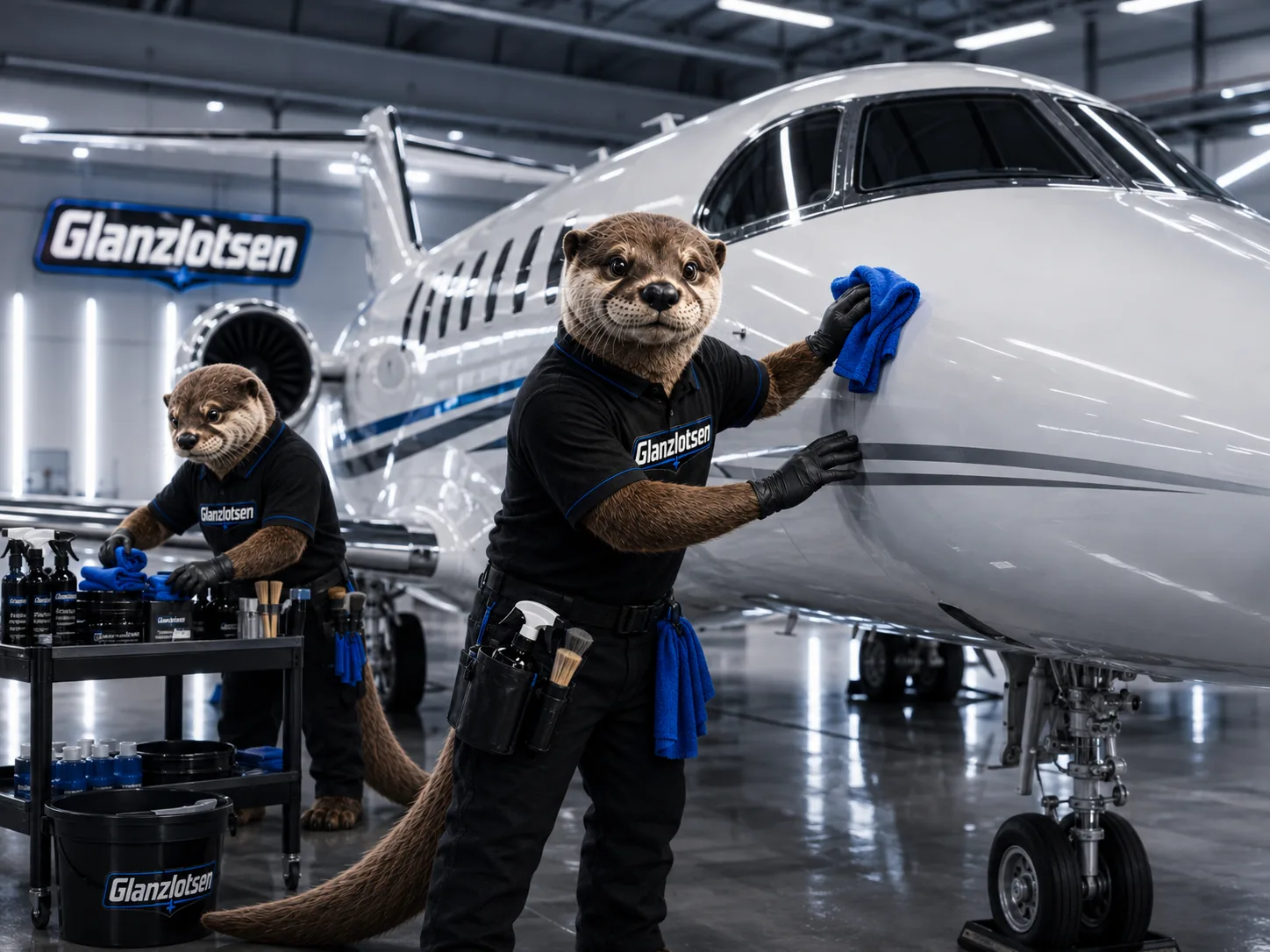 Flugzeug-Aufbereitung